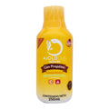 Suplemento alimenticio "Ajolotius Jarabe", una mezcla herbal tradicional adicionada con propóleo, vitamina C y vitamina A. Está diseñado para el bienestar de las vías respiratorias. El empaque contiene un contenido neto de 250 ml.
