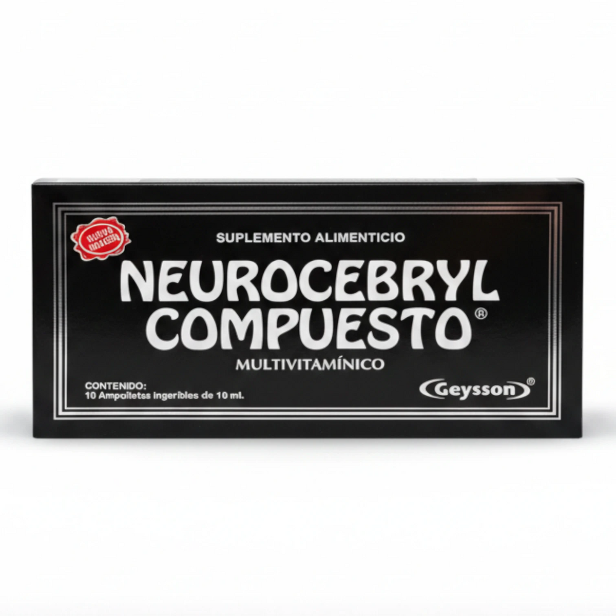 Multivitamínico Neurocebryl Compuesto Geysson en ampolletas para la memoria y concentración
