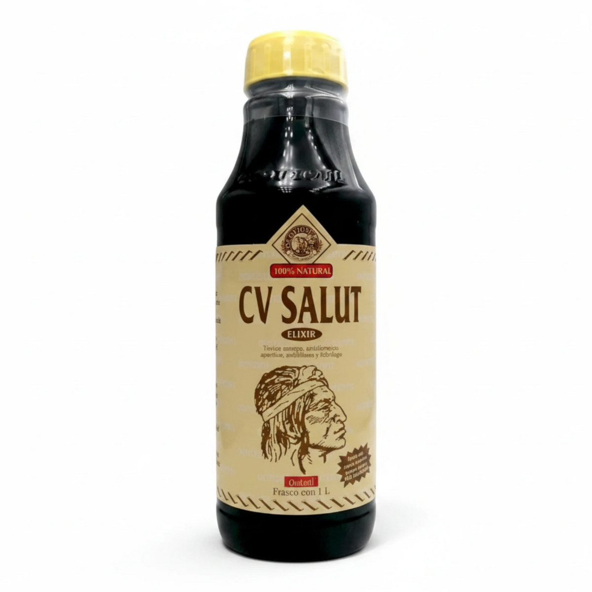 Elixir CV Salut de 1 Litro, suplemento herbal natural formulado para el apoyo en la salud circulatoria, presión arterial y purificación sanguínea.